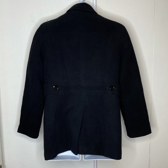 Calvin Klein Size 14 Peacoat Black Button Front Lined Collared - Picture 7 of 7
